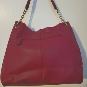 Cuore & Pelle Sophia Fushia Italian Leather Hobo S